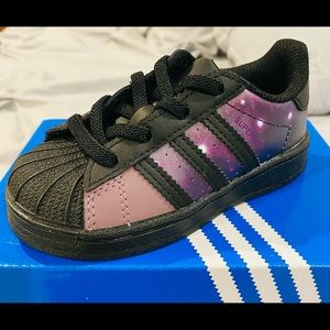 Toddler Galaxy Adidas Superstar Sneakers